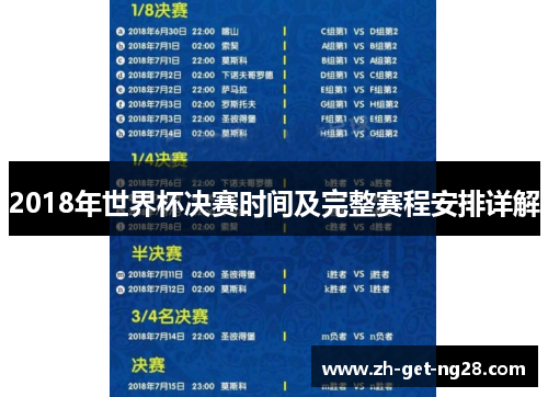 2018年世界杯决赛时间及完整赛程安排详解