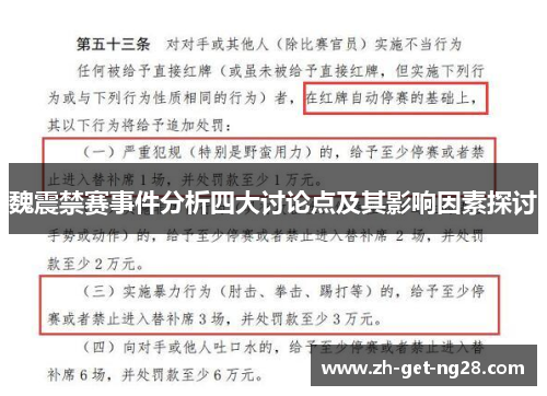魏震禁赛事件分析四大讨论点及其影响因素探讨