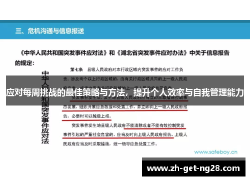 应对每周挑战的最佳策略与方法,提升个人效率与自我管理能力 应对每周挑战的最佳策略与方法,提升个人效率与自我管理能力